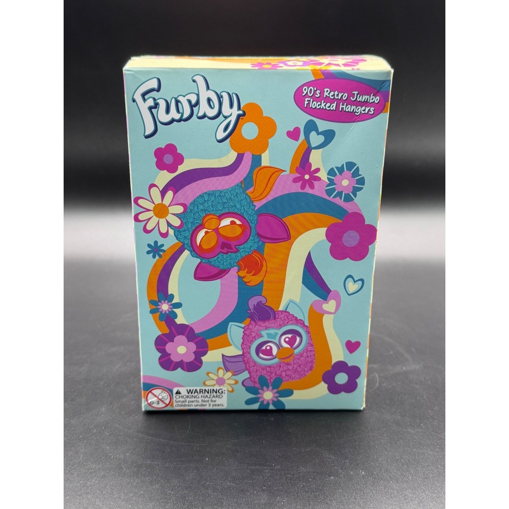 Furby 90s Retro Jumbo Flocked Hangers Blind Box Mystery Keychain Hasbro Surreal‎